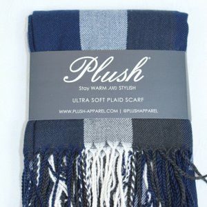 NEW Plush Apparel Ultra Soft Plaid Scarf